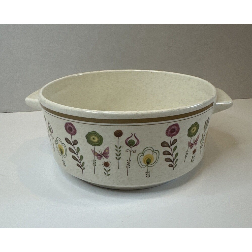 VTG Temper-ware by Lenox Vegetable Bowl Sprite Pattern Casserole Serving Dish